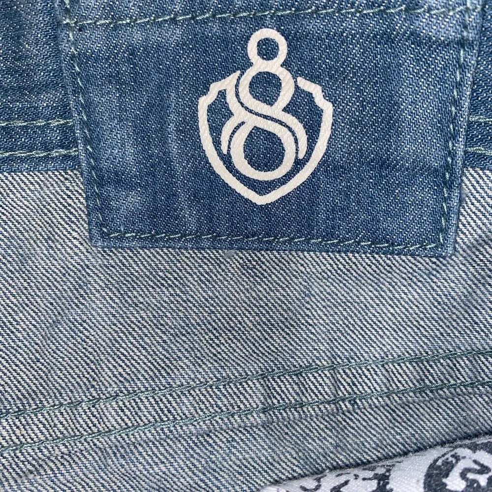 Eight 732 Mens Relaxed Jeans Size 38x34(36x33)‎ Heavy Denim Urban Streetwear